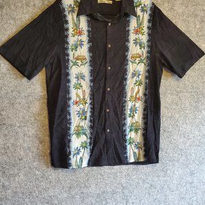 Batik Bay Medium 1990's Men's Hawaiian Style Club Shirt
